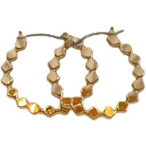 Sale 50% off Women’s Trendy Gold-plated Round Pierced Hoop Earrings